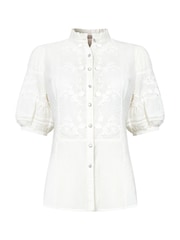 Joe Browns White Patsy Embroidered Blouse - Image 5 of 5