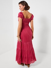 Joe Browns Red Joe's Favourite Crinkle Cotton Dress - Image 2 of 5