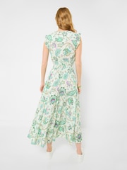 Joe Browns Green Helena Printed Maxi Dress - Image 2 of 5