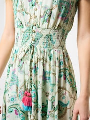 Joe Browns Green Helena Printed Maxi Dress - Image 4 of 5