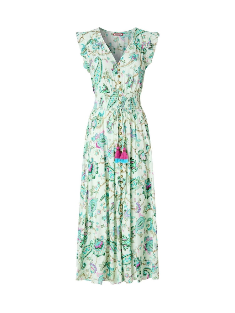 Joe Browns Green Helena Printed Maxi Dress - Image 5 of 5