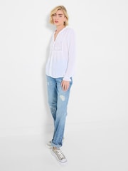 Joe Browns White Flora Cutwork Blouse - Image 3 of 5