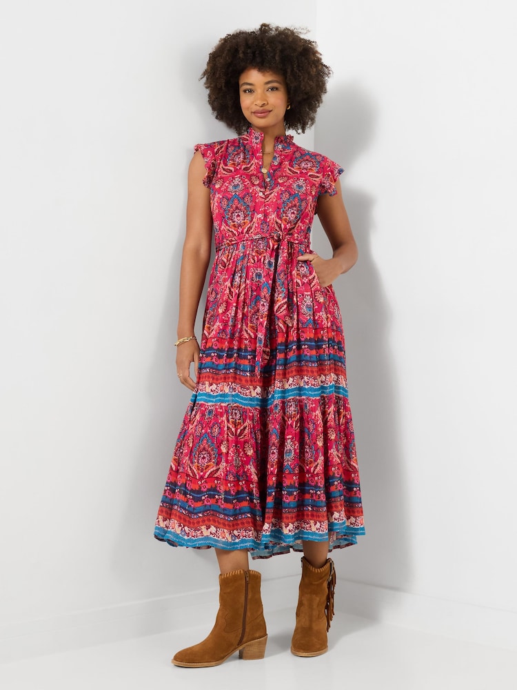 Joe Browns Red California Sunsets Maxi Dress - Image 1 of 6