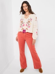 Joe Browns Cream Sunset Skies Peasant Top - Image 2 of 6