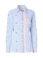 Joe Browns Blue Florence Embroidered Cotton Shirt - Image 5 of 5