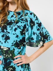 Joe Browns Blue Loretta Rose Print Dress - Image 2 of 5