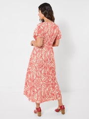 Joe Browns Red Orla Printed Jersey Dress - Image 2 of 5
