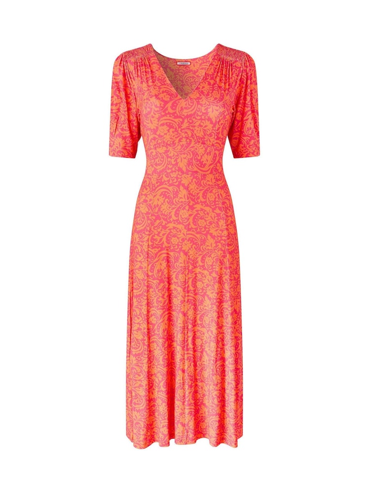 Joe Browns Orange Summer Brights Jersey Dress - Image 6 of 6