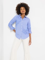 Joe Browns Blue Rebecca Applique Shirt - Image 2 of 6