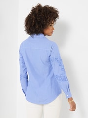 Joe Browns Blue Rebecca Applique Shirt - Image 3 of 6