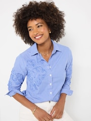 Joe Browns Blue Rebecca Applique Shirt - Image 5 of 6
