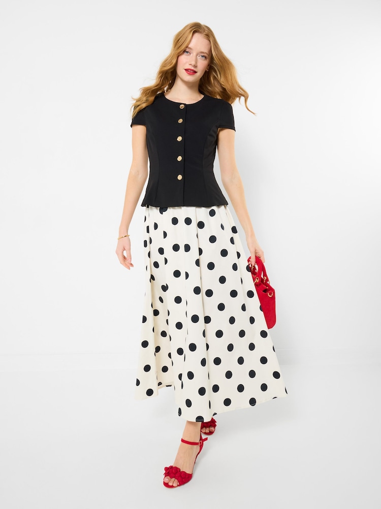 Joe Browns Black Perfectly Polka Dot Two In One Dress - Image 2 of 6 Joe Browns Black Perfectly Polka Dot Two In One Dress - Image 2 of 6