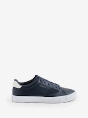 Hackett Blue Blake Advance Leather And Suede Trainers - Image 1 of 1