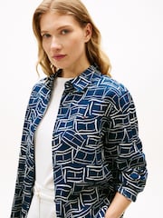 Tommy Hilfiger Blue Relaxed Fit Pure Linen Shirt - Image 4 of 5