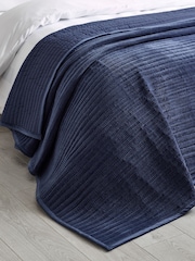 Catherine Lansfield Velvet Pinsonic Quilted Bedspread - Imaginea 1 din 3