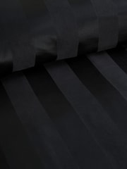 Catherine Lansfield Black So Soft Satin Stripe Non-Iron Duvet Cover Set - Image 3 of 3