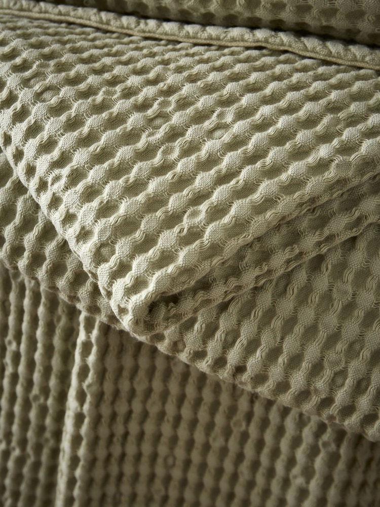 Pineapple Elephant Jaipur Chunky Țesătură de vafe Bumbac Pătură - Imaginea 4 din 4