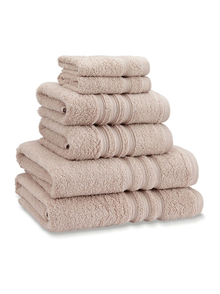 Catherine Lansfield 6 Piece Natural Zero Twist Towel Set - Image 3 of 3