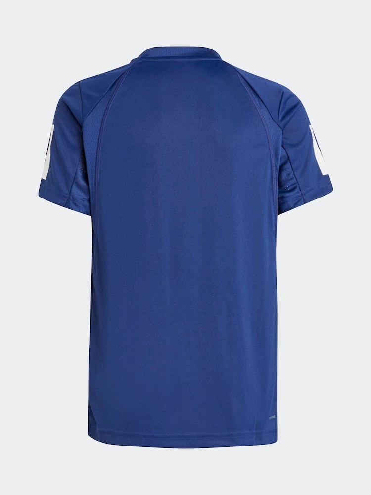 adidas Blue Club Tennis 3S T-Shirt - Image 2 of 5