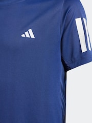 adidas Blue Club Tennis 3S T-Shirt - Image 5 of 5