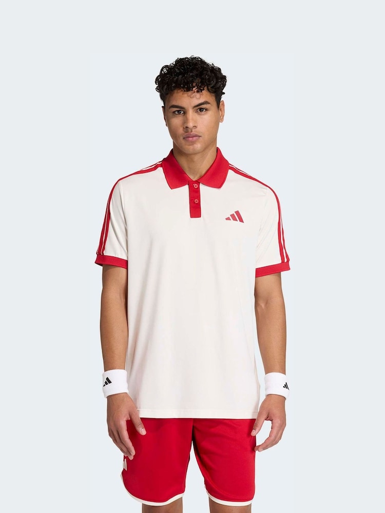 白色 - adidas Heritage Tennis Polo Shirt - 圖片 1/5