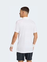 adidas White Freelift Tennis Polo Shirt - Image 2 of 6