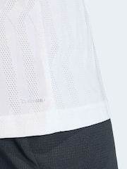 adidas White Freelift Tennis Polo Shirt - Image 5 of 6