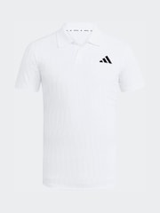 adidas White Freelift Tennis Polo Shirt - Image 6 of 6