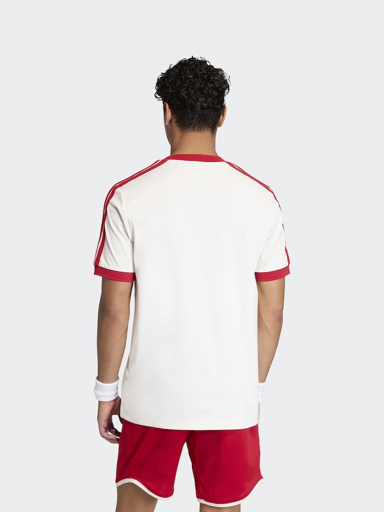 adidas White Heritage Tennis T-Shirt - Image 2 of 5