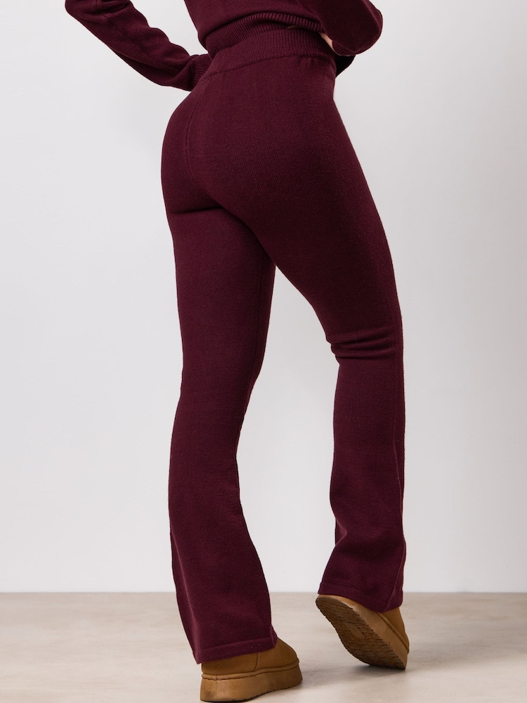 Gym King Red True Knit Trousers - Image 2 of 3 Gym King Red True Knit Trousers - Image 2 of 3