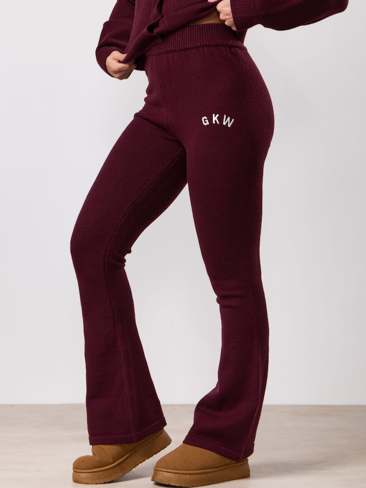 Gym King Red True Knit Trousers - Image 3 of 3 Gym King Red True Knit Trousers - Image 3 of 3