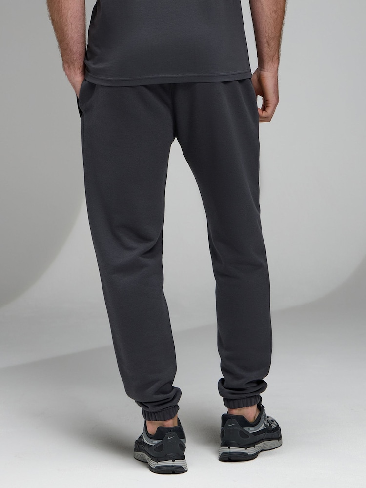 Gym King Grey Established Relaxed Fit Joggers - Image 2 of 4 Gym King Grey Established Relaxed Fit Joggers - Image 2 of 4