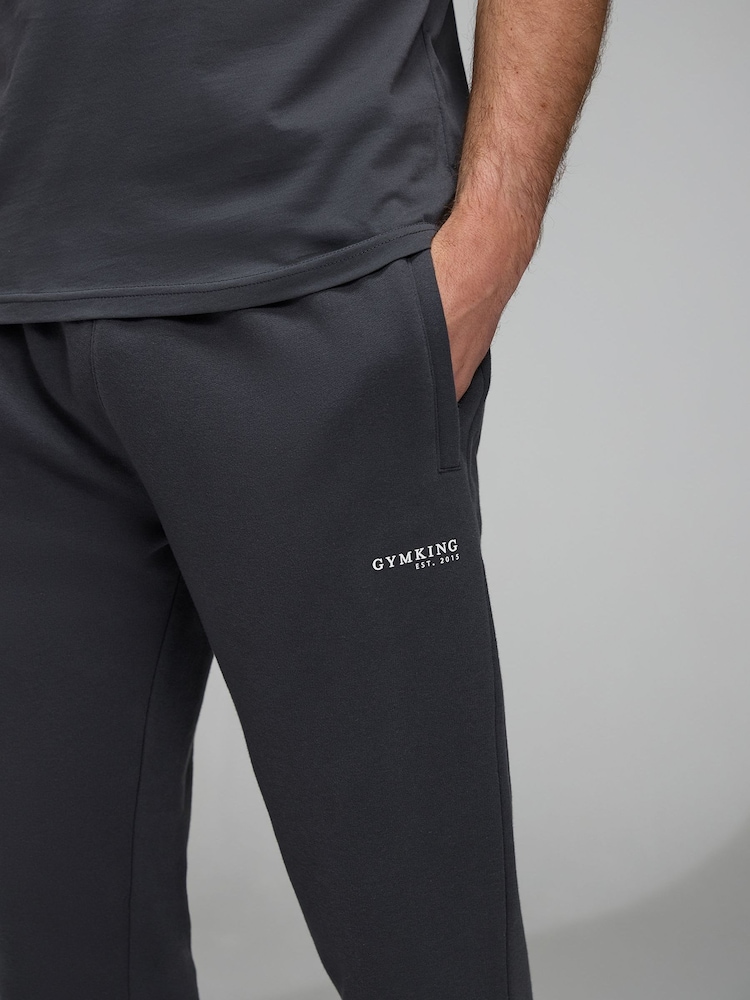 Gym King Grey Established Relaxed Fit Joggers - Image 4 of 4 Gym King Grey Established Relaxed Fit Joggers - Image 4 of 4