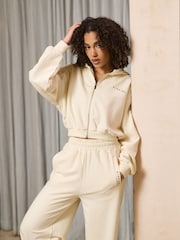 Gym King White Replenish Peached Seam Hoodie - Image 3 of 4