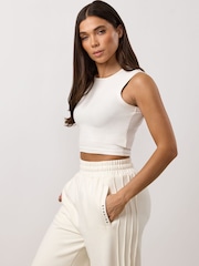 Gym King Replenish Plush Jersey Square Neck Vest - Image 3 of 4