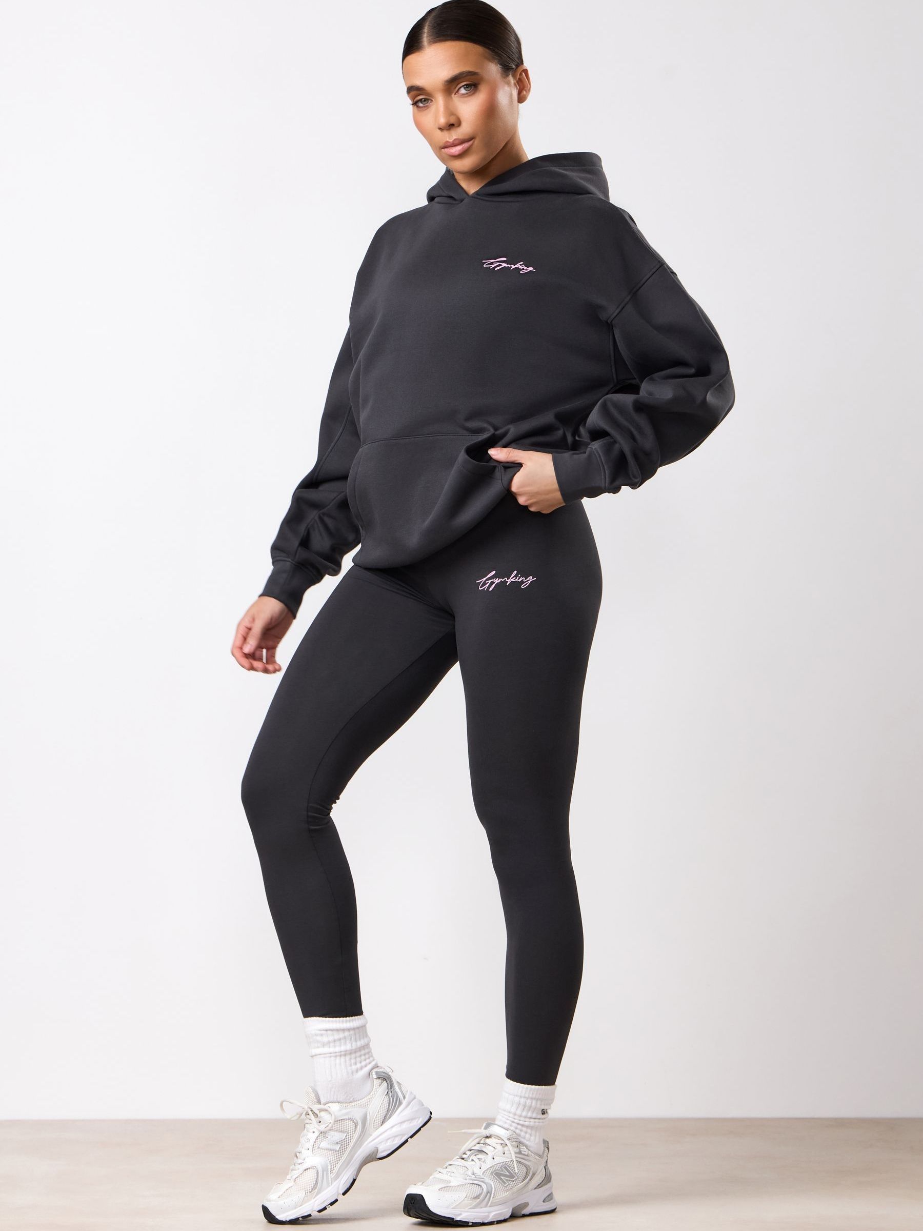 Gym King Women's Dark Script Mindset Jersey Leggings - Image 2
