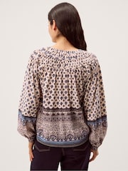 Monsoon Cream Hern Print Jersey Blouse - Image 2 of 5