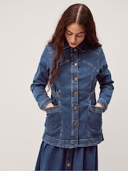 Monsoon Blue Mabel Longline Denim Jacket - Image 2 of 5