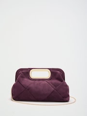 Burgundy - Lipsy Τσαντάκι clutch τοπ λαβής ύφανσης - Εικόνα 5 από 8
