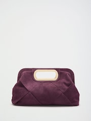 Burgundy - Lipsy Τσαντάκι clutch τοπ λαβής ύφανσης - Εικόνα 6 από 8