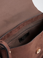 Suedette marron chocolat - Sac à bandoulière Lipsy quincaillerie - Image 8 de 8