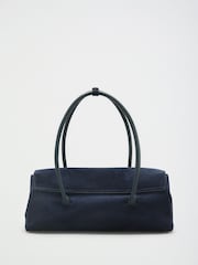 Friends Like These Navy Suedette Buckle Shoulder Bag - Image 5 of 7