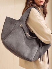 Friends Like These Grey Tassel Trim Shopper Bag - Image 1 of 7