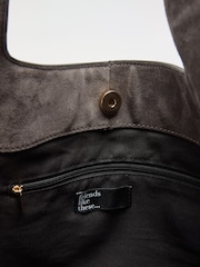 Friends Like These Grey Tassel Trim Shopper Bag - Image 7 of 7