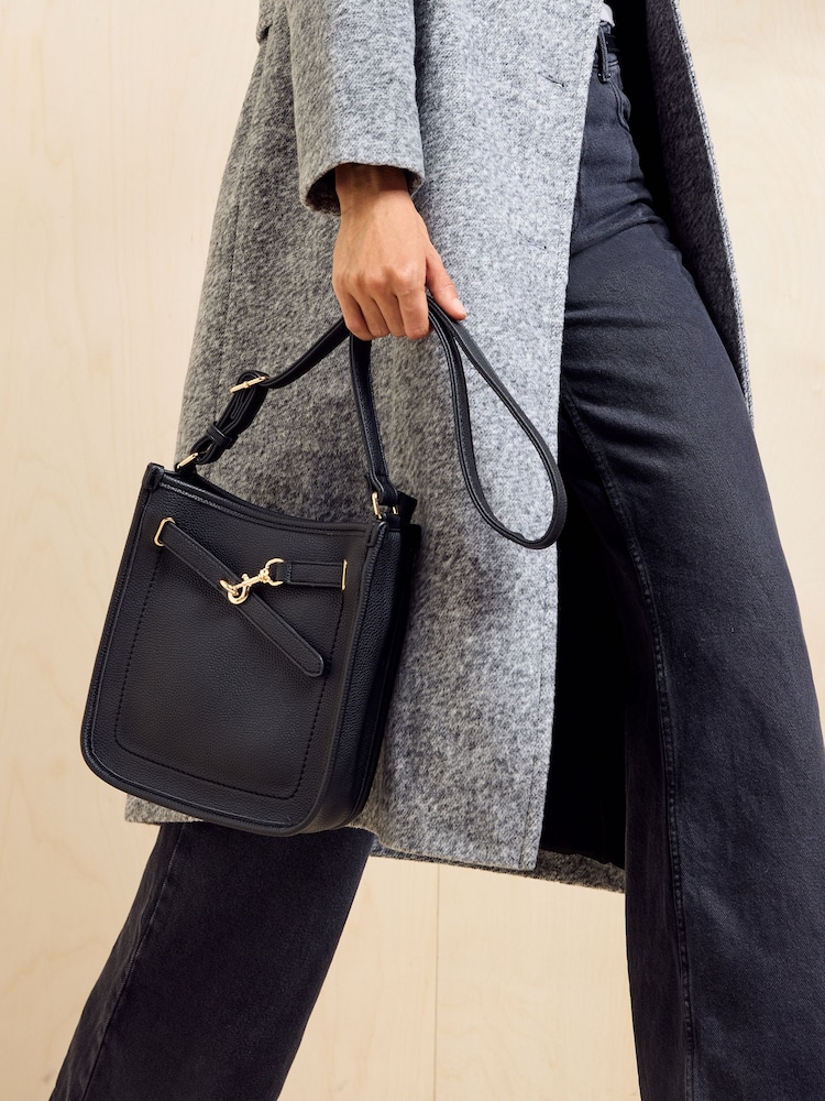Friends Like These Black Messenger Cross-Body Bag - Image 2 of 8 Friends Like These Black Messenger Cross-Body Bag - Image 2 of 8