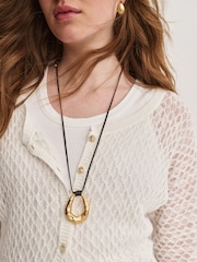Free People White Maris Fine Gauge Cardigan - Image 6 of 6