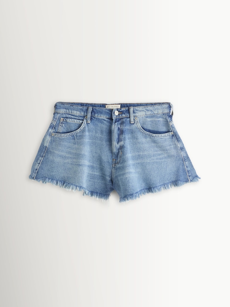 Free People Blue Sparks Fly Shorts - Image 1 of 1