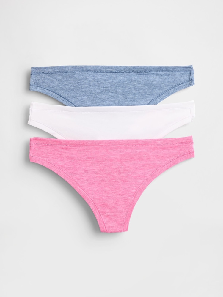 Gap Multi Breathe Thongs 3 Pack - Image 1 of 3