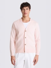 MOSS Light Pink Four Button Cardigan - Image 1 of 4