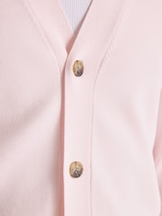 MOSS Light Pink Four Button Cardigan - Image 3 of 4